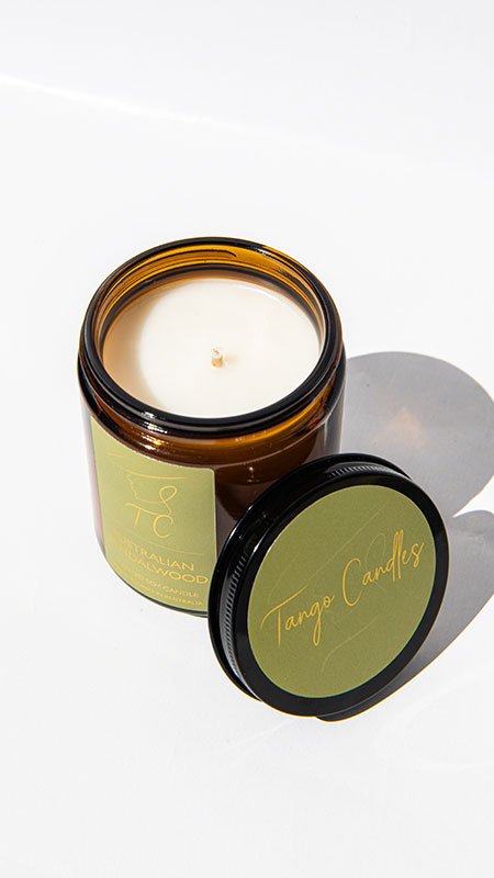Tango Candles — Hand-Poured Soy Candles in Australia 1 Candles Australian Sandalwood