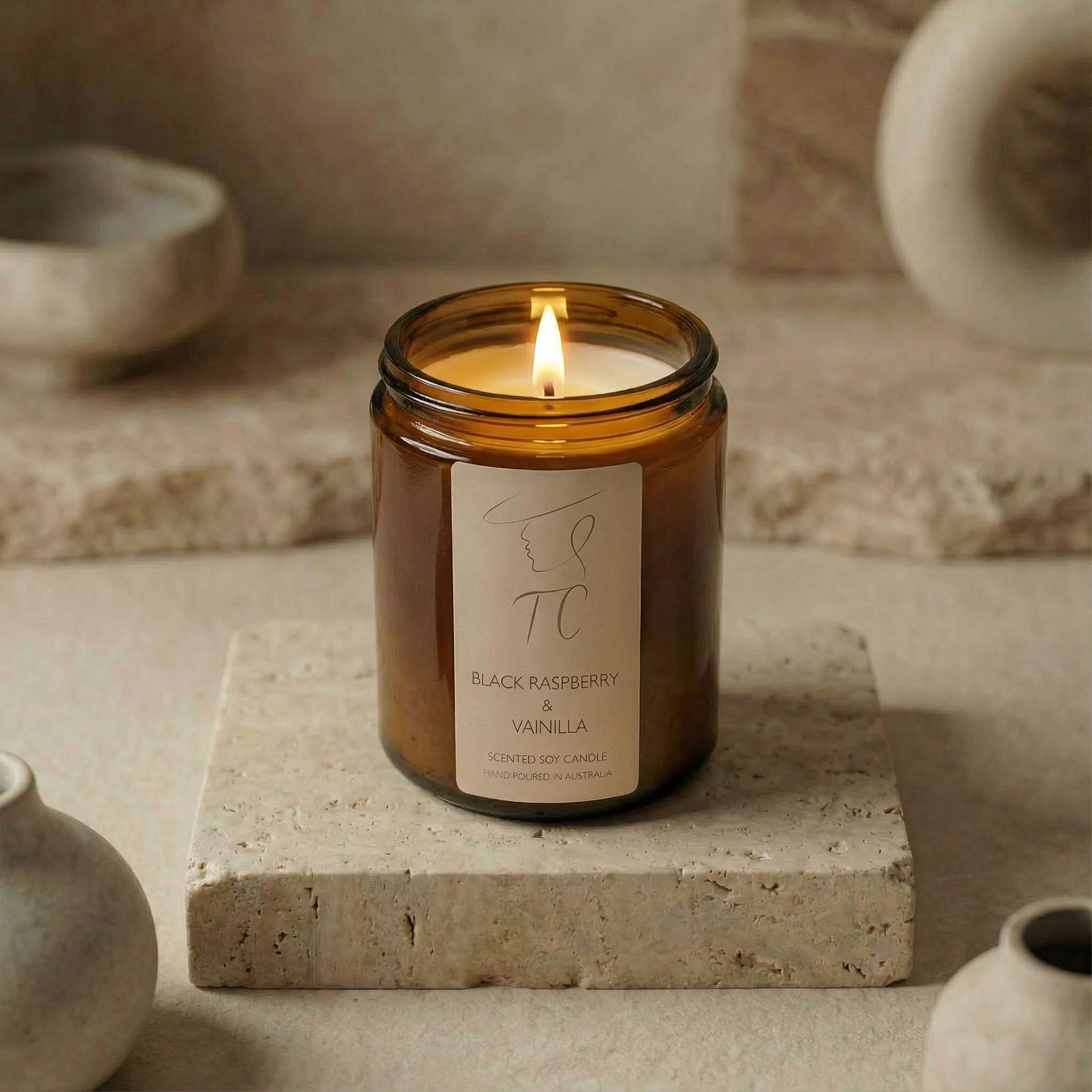 Black Raspberry and Vanilla Candles | Luxury Soy Candles