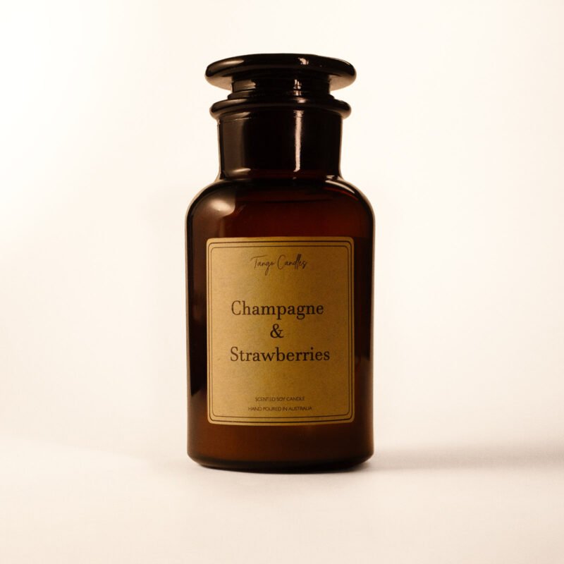 Luxury Champagne and Strawberries Candles | Tango Candles