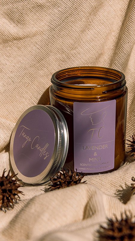Candles Lavender and Mint 3 Candles Lavender and Mint - Image 3