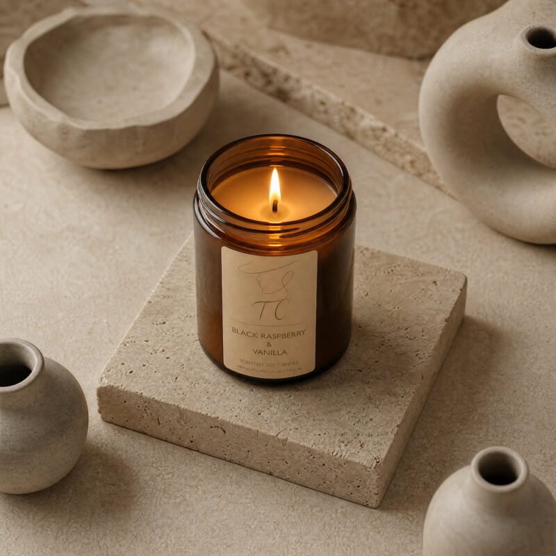 Black Raspberry and Vanilla Candles | Luxury Soy Candles