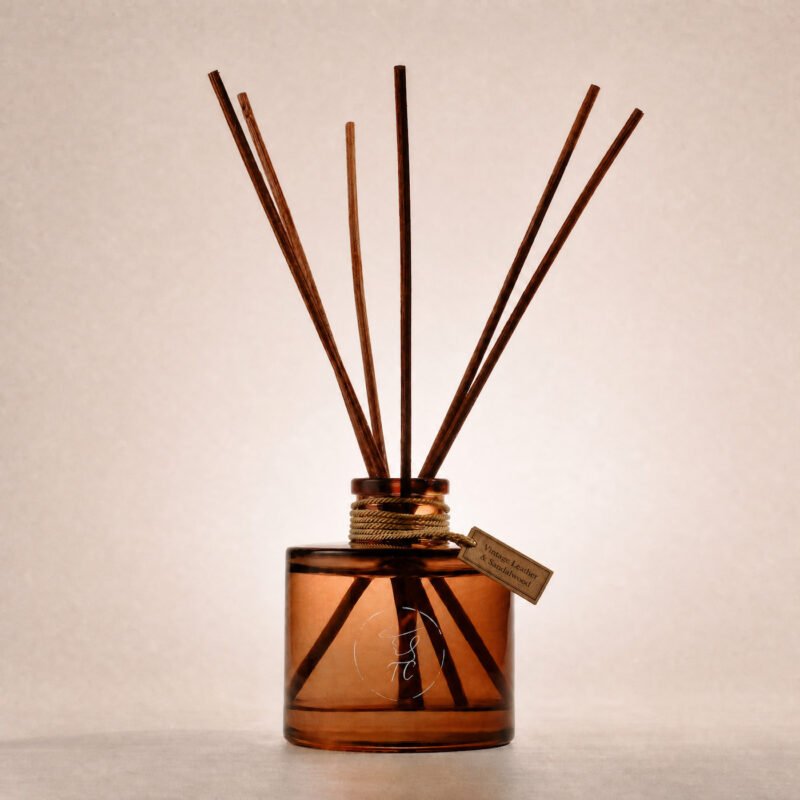 Vintage Leather & Sandalwood Diffuser 8 Vintage Leather & Sandalwood Diffuser