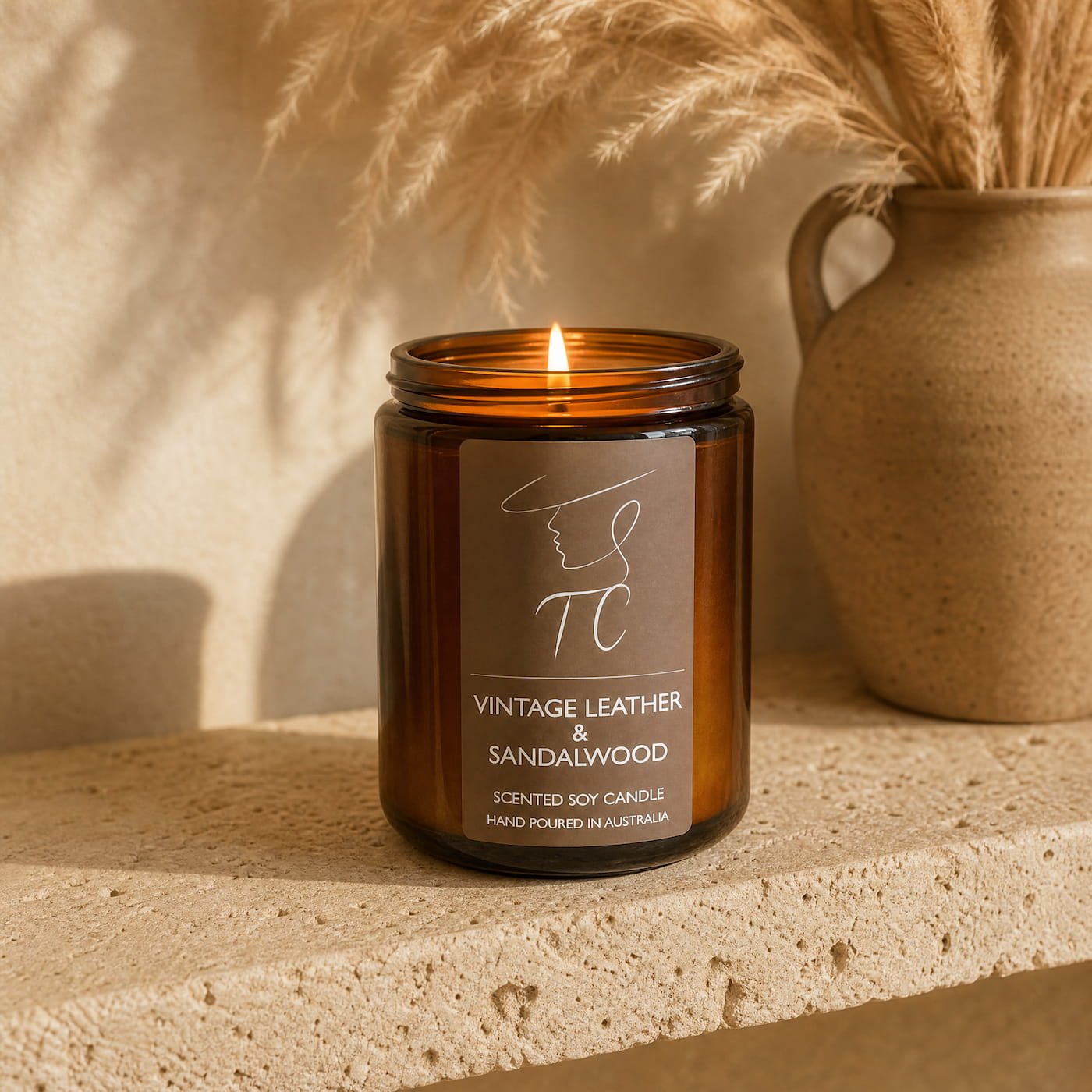Vintage Leather & Sandalwood Candles | Tango Candles