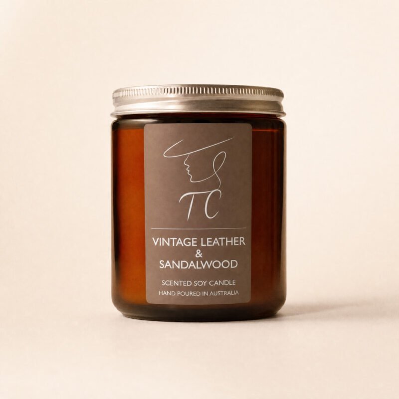 Vintage Leather & Sandalwood Candles | Tango Candles